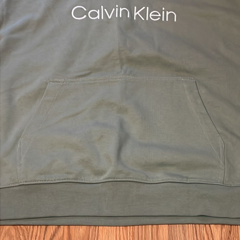Calvin Klein Hoodie, Green, oversized, Large - Picture 3 of 8